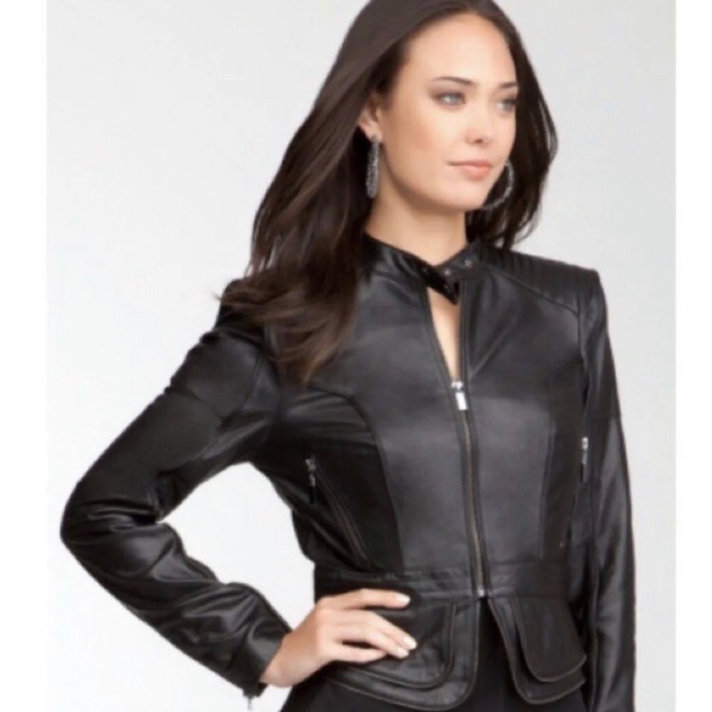 Bebe leather jacket